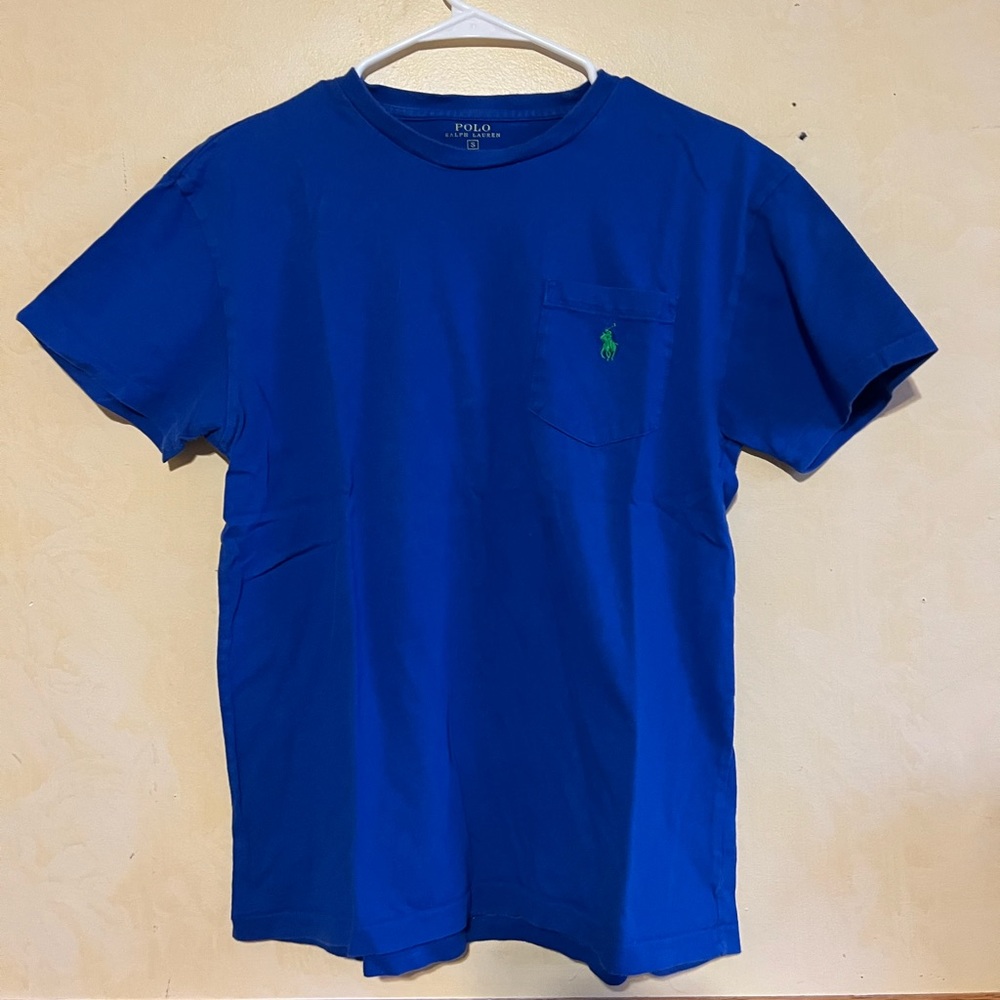 Mens Polo Ralph pocket T Shirt (Blue)